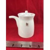 Japanese Hakusan Porcelain White Soy Pot Dispenser G-Type Decanter Japan