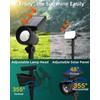 Azirier Solar Lights Outdoor, Solar Spot Lights Outdoor, 6 Pack