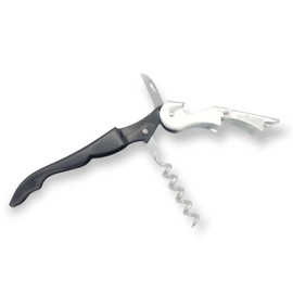 Handy Housewares Waiter's Corkscrew Wine Bottle Opener - Built In Cork Remover & Foil Cutter (1)