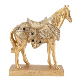 Gsycle Pferd Statue, Gold Pferd Pferd Skulpturen Pferd Skulptur Home Decor Pferd Statuen Home Decor Pferd Statuen und Figuren Pferd Figur Dekorative Skulptur für Zuhause