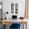QUTREY 5x7 Collage Picture Frames Black, 6 Openings Vertical Hanging