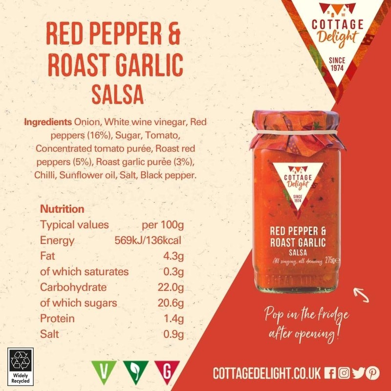 Cottage Delight Red Pepper & Roast Garlic Salsa