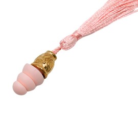 Breakfast at Tiffany's Inspired Tassel Earplug - Perfect for Audrey Hepburn Costume, Decorations, Holly Golightly - Basic Noise Cancelling Fashionable earplugs (Dusty Rose, One Size)