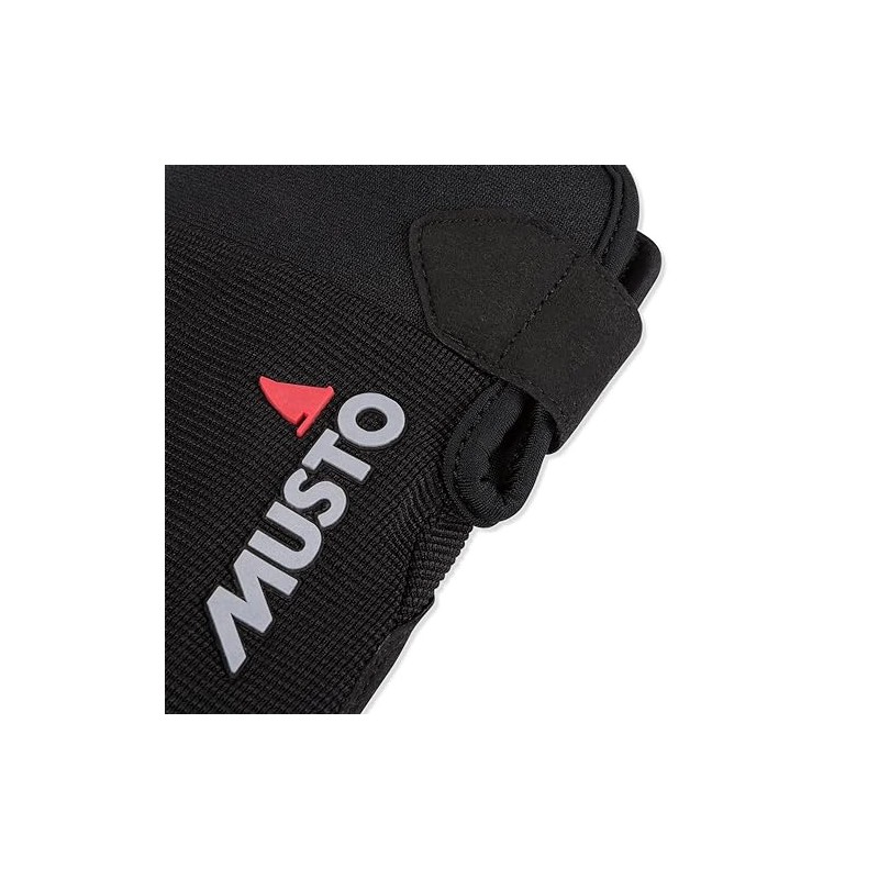 Musto 2018 Essential Sailing Long Finger Gloves in Black -