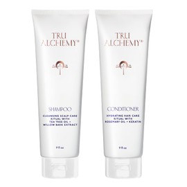 Tru Alchemy Shampoo & Conditioner - Best Shampoo and Conditioner for Dry Damaged Hair - Speed Up Hair Growth and Boost Volume, 9 fl oz.