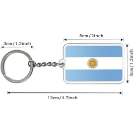 Llavero Argentina con bandera Argentina (2 unidades), Bandera Argentina, medium size