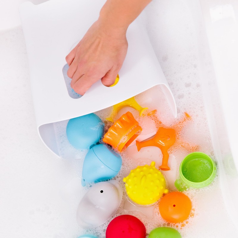 Ubbi Ubbi Freestanding Bath Toy Organizer Bath Caddy with Removable