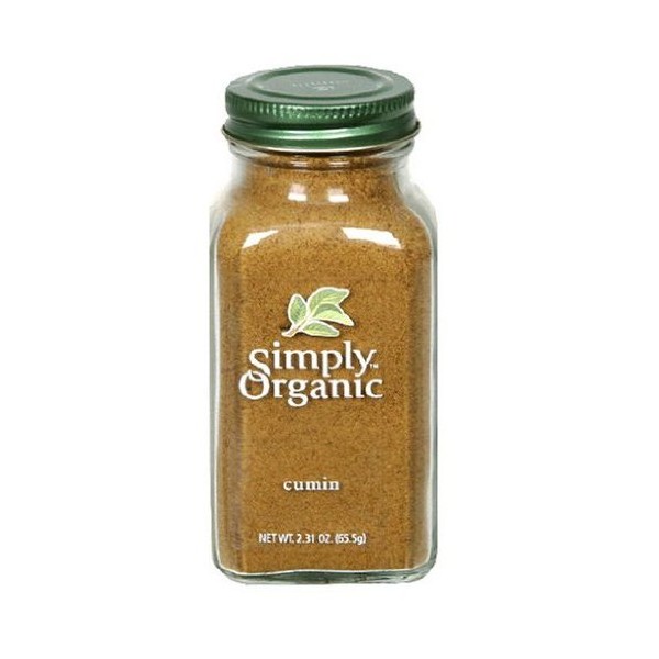 Simply Organic Semilla de comino molido - Caja de 6 - 2.31 oz.