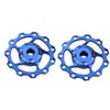 Set of 2, 11T Derailleur Pulley, Bulk Item (Blue)