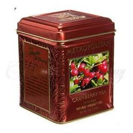 Tea, Cranberry Premium Speciality Tea, 24 tea bags in decorative tin