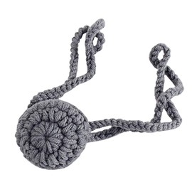 EXCEART Crochet Nose Warmer for Women Men Kids Outdoor Home Sports Ski Chest Pad Gray