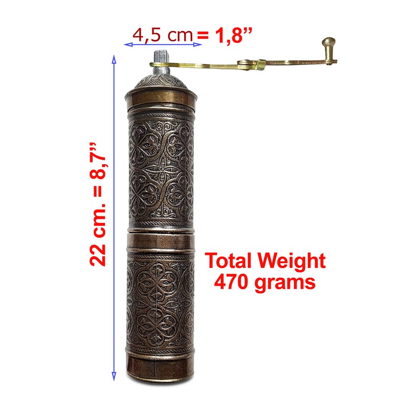 Manual Coffee Grinder, Refillable Turkish Coffee Grinder, Pepper Grinder, Manual