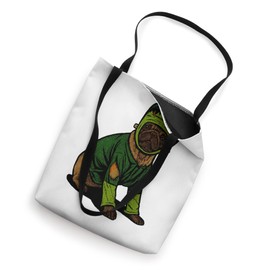 Frankenstein Pug in Green Costume Tote Bag