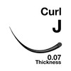 EMILYSTORES Eyelash Extensions 0.07mm Thickness J Curl Length 8mm Silk