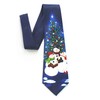 GUSLESON Quality Christmas Tie Mens Soft Snowman Necktie Festival Theme