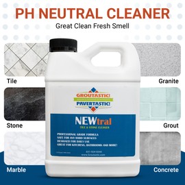 Tile & Grout Cleaner – Professional Grade PH Neutral Formula, Safe for All Hard Surfaces, Great for Cleaning Kitchens, Bathroom & Floor Cleaning, Highly Concentrated, Phosphate-Free, NEWtral