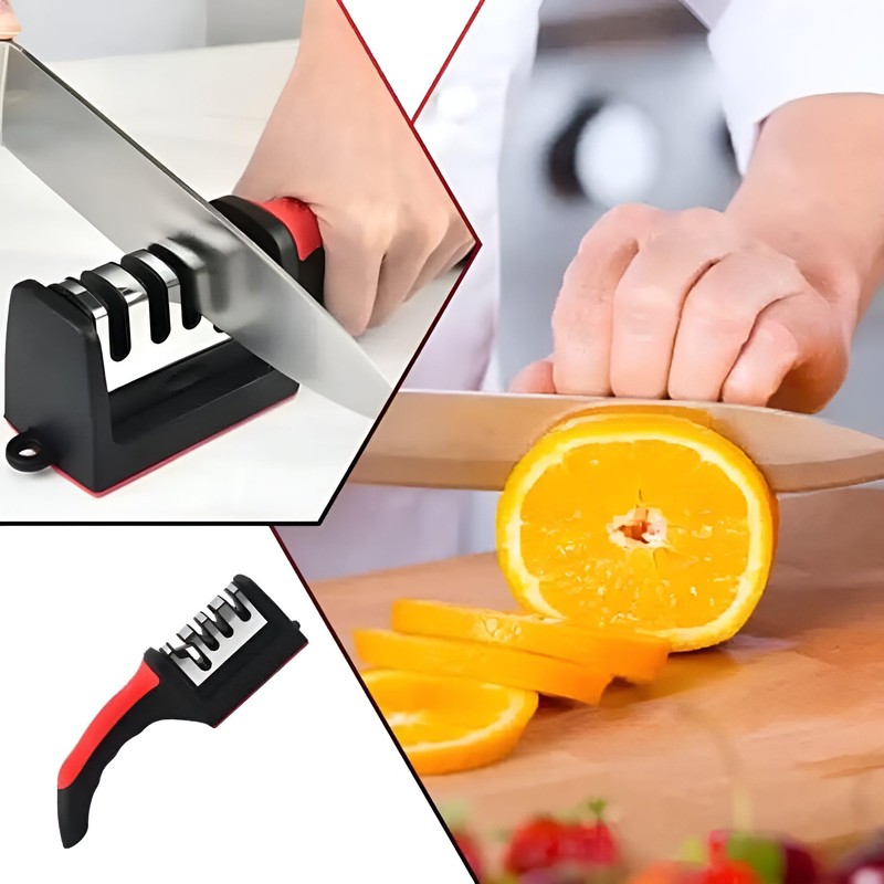 4-in-1 Knife & Scissor Sharpener – Quick & Easy Sharpening
