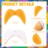 Kavoc Orange Mustache and Eyebrows for Kids Self Adhesive Fake