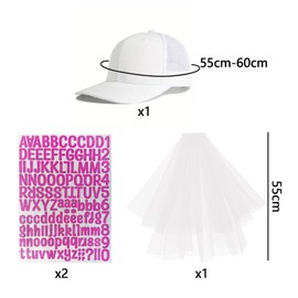 BOOSHMall Bachelor Party Men, JGA Men's Costume Set, with Hat and Veil, 2 Tattoos, for Stag Party Costume Accessories, Men's Wedding Decoration