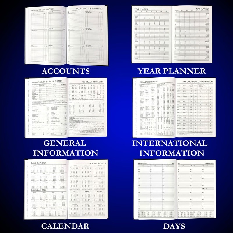 ZYBUX - 2025 Appointment Diary A4 Day A Page with