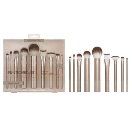 Real Techniques Au Naturale Kit de brochas de maquillaje, para base, polvos y correctores, brochas faciales de alta calidad, juego de 9 piezas