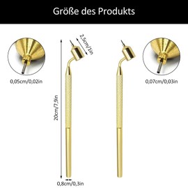 Detailing Fine Line Fluid Paint Pens, Pack of 2 Fluid Writer Pens, 0.5 mm and 0.7 mm Paint Applicator Pen, Portable Drawing Tool, Stone Chip Repair Kit, Car Paint Repair, for Car, Crafts