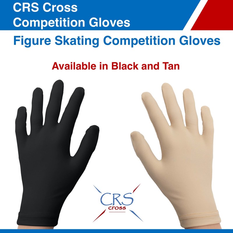 CRS Cross Competition Figure Skating Gloves. Fitted Glove for Ice