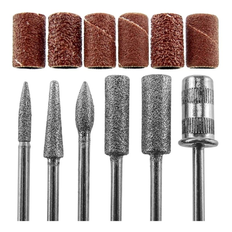 Nail Drill Pulidor Profesional Negro 35,000 Rpm + Kit De