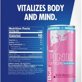 1x Pink Edition Wild Berries Raspberry 12 Oz Can Sugarfree LIMITED EDITION SUGARFREE