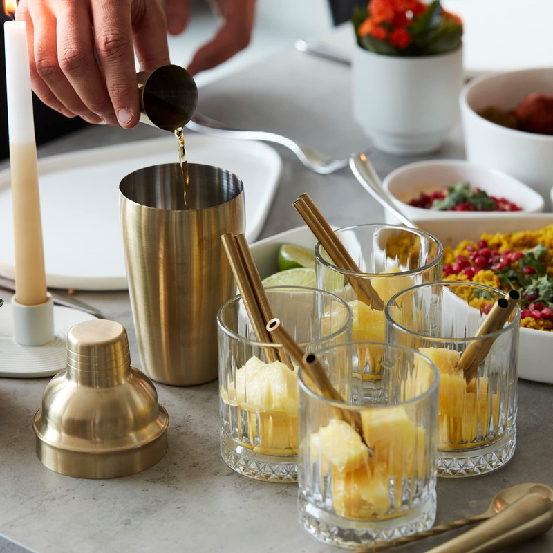 Point-Virgule Bartender Cocktail Shaker Set with Cocktail Shaker, Jigger, Bar