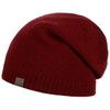 LIERYS Fine Merino Oversize Beanie Men - Knitted Hat Lined
