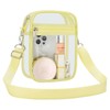 Clear Crossbody Bag Stadium Approved,Transparent Messenger Shoulder Bag for Concert,