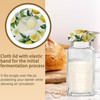 5-Pack Cloth Covers for Sourdough Starter Jars, Lemon Sunshine Reusable