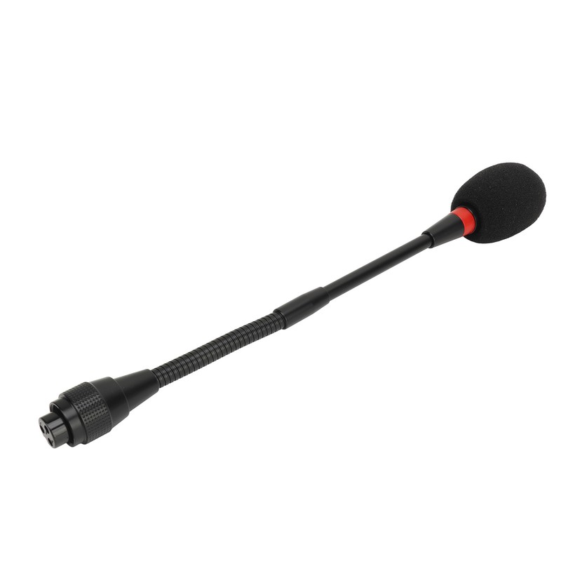 9.8in Professional Gooseneck Microphone Flexible Desktop Gooseneck Condenser Microphone for