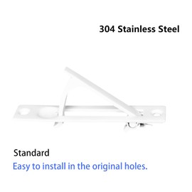 Dontay Pocket Door Edge Pull, Professional Stainless Steel 304, 4" Hidden Door Handle, Flush Mount Pocket Door Hardware for Pocket Sliding Door, Spring Loaded (1, White)