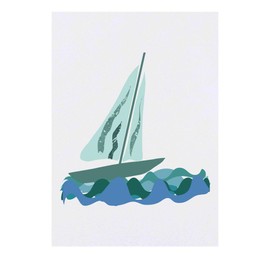 'Yacht On The Ocean' Temporary Tattoo - Water Resistant, Skin-Safe, Non-Toxic Transfer (TO00072563)