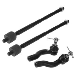 X AUTOHAUX 4pcs Front Inner Outer Tie Rod Ends Kit Suspension Steering Tie Rod End for Toyota RAV4 2001-2005 for Scion TC 2005-2010 Drag Link No.ES3654/ES3655/EV800096