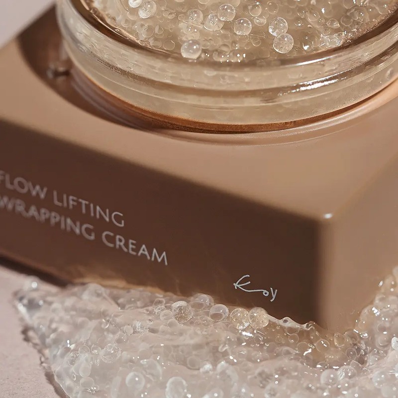 Koi Flow Lifting Wrapping Cream 50ml Set (+Gua Sha Massager