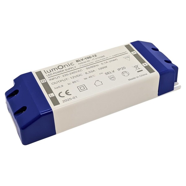 Lumonic I LED Trafo BLV-100-12 I 12V 100W I Input