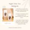 Organic Night Time Loose Tea | sleep Tea | chamomile,