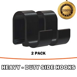 TZYWFZ Heavy Duty Side Hooks for Wonderfold Wagon & Jeep Stroller Wagon - Upgraded Sturdy Side Hooks, Supports Up to 50 LBS,Stroller Wagon Accessories - 2 Pack