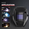 none Large View Welding Helmet Solar True Color Auto Darkening