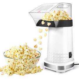 Popcorn Machine High Popping Rate, 3.5 Quarts, 1200w, 2 Min Fast Popping Air Popper Popcorn Maker, No Oil, BPA-Free, Food Safe Mini Popcorn Machine with ETL Certified, Popcorn Poppers for Home