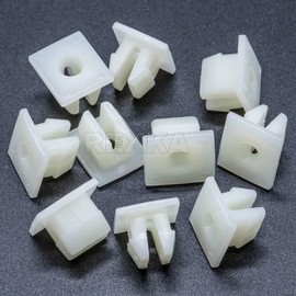 Rexka 10pcs Front Bumper Support Splash Shield Under Cover Nylon Nut Grommet M5.5 Screw 90189-06193 for Toyota Lexus