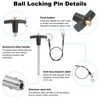 PATIKIL T Handle Lock Pins 1/4 x 3.15" (6 x