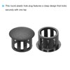 Sourcing Map 32PC Black 13mm(1/2") Plastic Hole Plugs - Flush