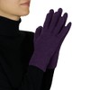 Womens Cashmere Gloves, Made In Scotland, 100% Cashmere (Purple)