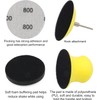 185Pcs 2Inch Sanding Discs, Assorted 60-10000 Grit Wet/Dry Hook &