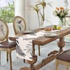Table Runner Grey Modern Table Runner Black Leaves Table Runner
