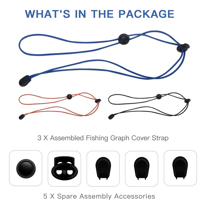 3 PCS Fishing Graph Cover Straps - Keep Your Fishing